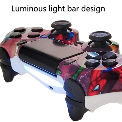 For PS4 Wireless Bluetooth Game Controller With Light Strip Dual Vibration Game Handle(Line) - Gamepads by buy2fix | Online Shopping UK | buy2fix