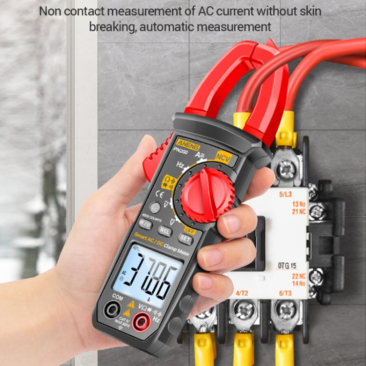 ANENG PN200 AC/DC Measurement High Precision Multifunctional Clamp Meter(Red) - Current & Voltage Tester by ANENG | Online Shopping UK | buy2fix