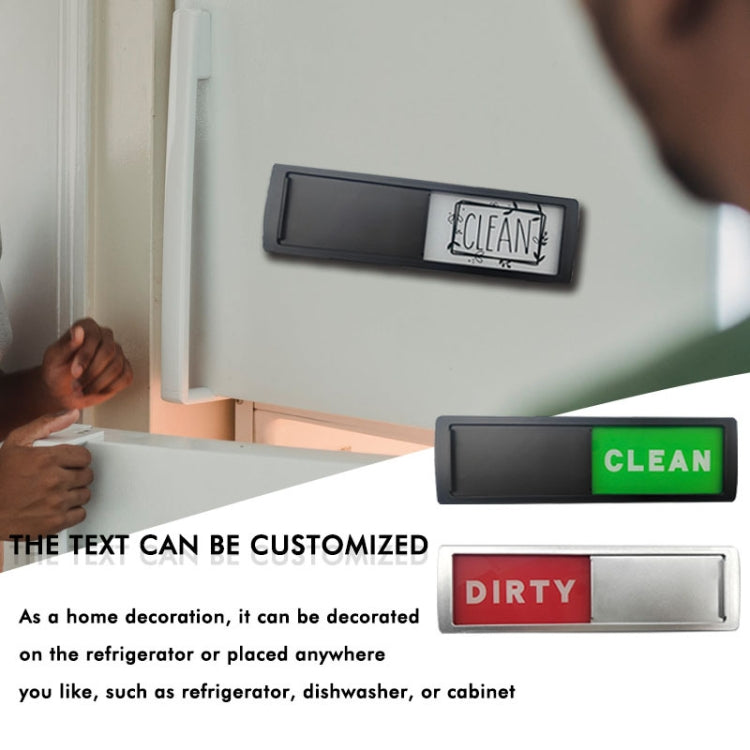 Dishwasher Magnet Clean Dirty Sign Double-Sided Refrigerator Magnet(Black Love) - Dish Washers & Accessories by buy2fix | Online Shopping UK | buy2fix