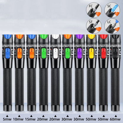 1-60 km Optical Fiber Red Light Pen 5/10/15/20/30/50/60MW Red Light Source Light Pen, Specification: 10mW Orange - Fiber Receiver by buy2fix | Online Shopping UK | buy2fix