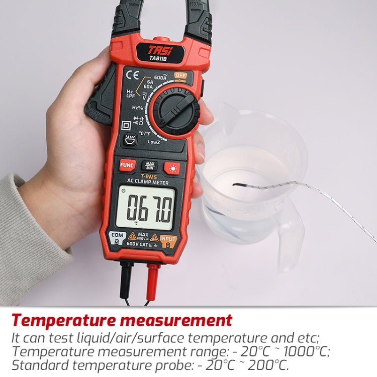 TASI TA811A Clamp Meter High Accuracy AC DC Voltage Ammeter - Digital Multimeter by TASI | Online Shopping UK | buy2fix