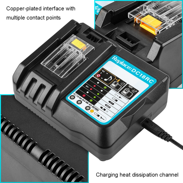 For Makit DC18RA / DC18RC 14.4V-18V Cordless Power Tool Battery Charger(UK Plug) - Electric Saws & Accessories by buy2fix | Online Shopping UK | buy2fix