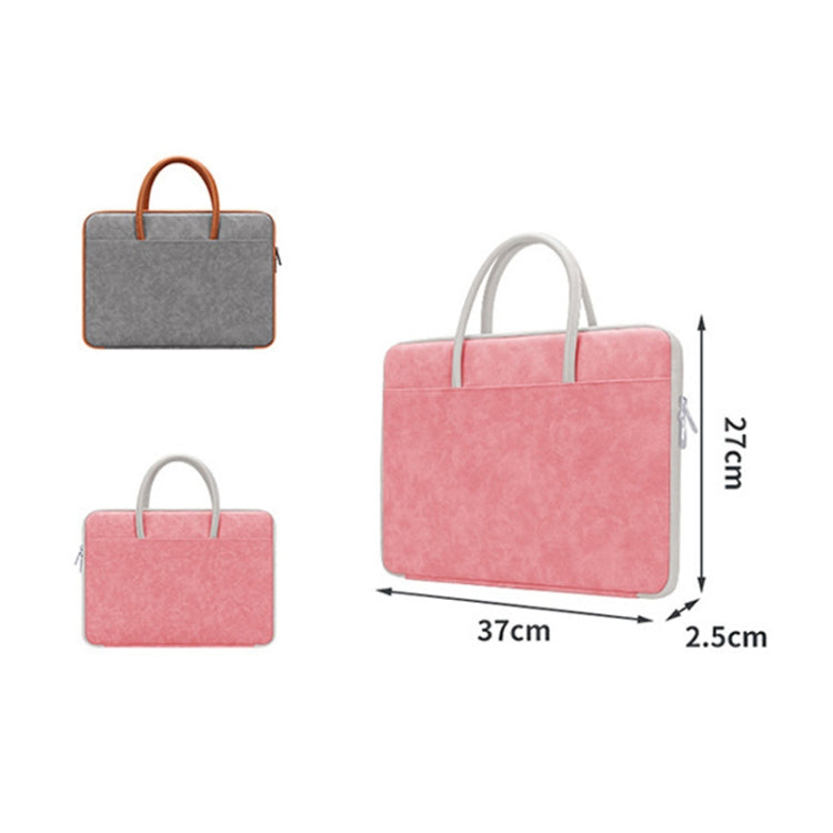 BUBM 14 Inch Full Open Laptop Bag(Pink) - 14.1 inch by BUBM | Online Shopping UK | buy2fix