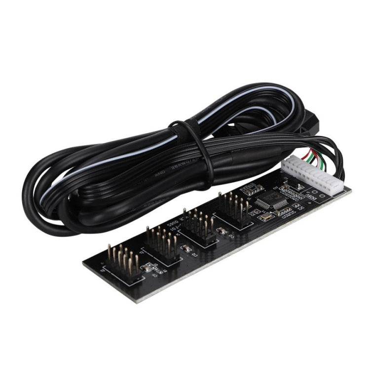 USB 2.0 9pin To 4 9pin Hub Internal Motherboard Header With 4pin Powered - USB 2.0 HUB by buy2fix | Online Shopping UK | buy2fix