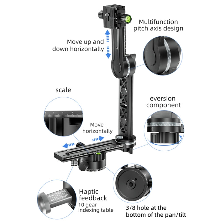 BEXIN  GH-720A Tripod Head  720 Degree Rotating Panorama Head - Tripod Heads by BEXIN | Online Shopping UK | buy2fix