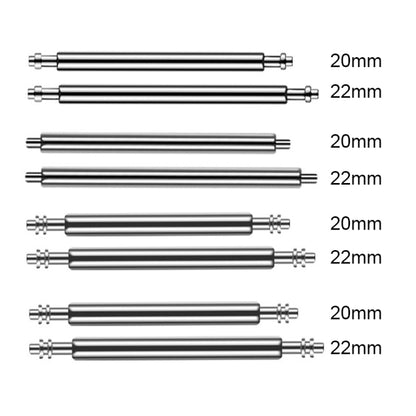 100pcs/set 304 Stainless Steel Strap Connecting Rod Strap All Steel Switch Lugs, Style: No Drag (1.5x20mm) - Watch Accessories by buy2fix | Online Shopping UK | buy2fix