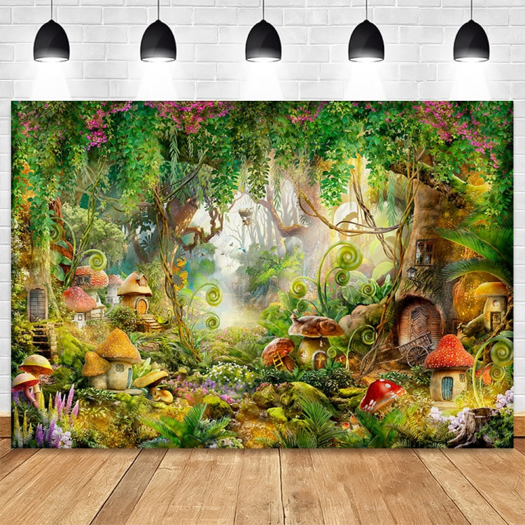 150 x 210cm Fantasy Forest Photography Background Cloth Cartoon Kids Party Decoration Backdrop(4197) -  by buy2fix | Online Shopping UK | buy2fix