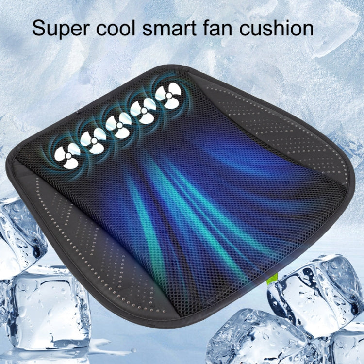 Multifunctional USB Fan Ventilation Heat Dissipation Car Seat Cushion(Navy) - Seat Accessories by buy2fix | Online Shopping UK | buy2fix