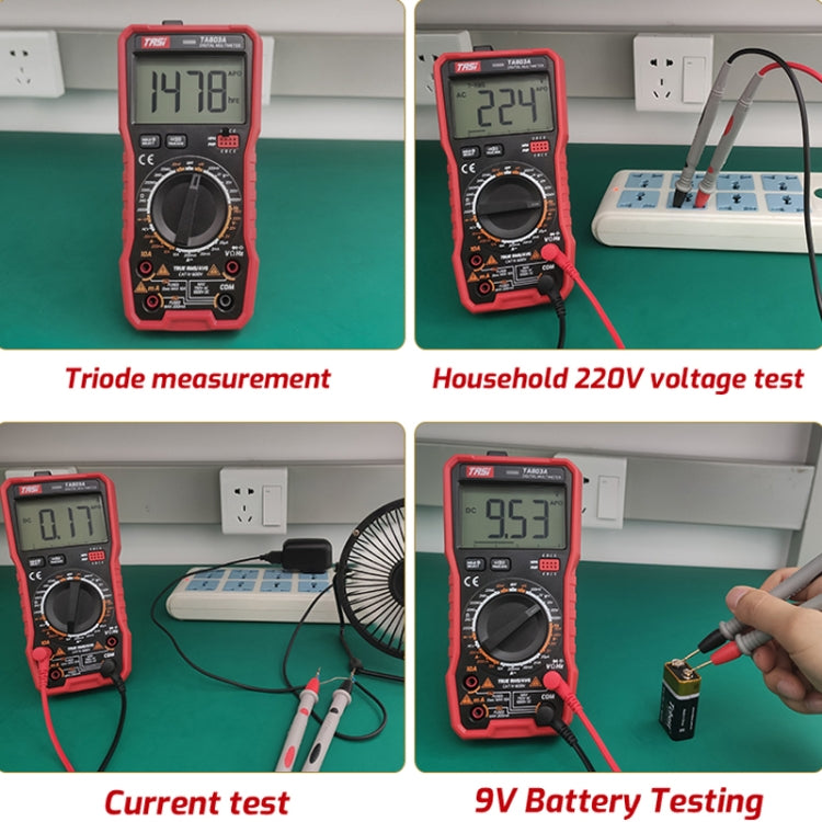 TASI TA803A Digital High Precision Multimeter Digital Display Household Multifunction Electrician Multimeter - Digital Multimeter by TASI | Online Shopping UK | buy2fix