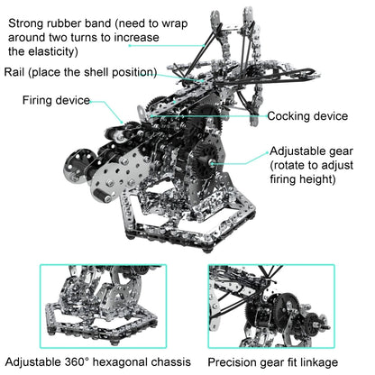 ZBToys 815pcs High Difficulty Metal Model Assembled Intelligence Hand Assembled Screwdriver Gear Transmission Mechanical Blocks - Building Blocks by ZBToys | Online Shopping UK | buy2fix