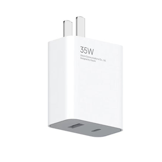 Original Xiaomi 35W USB-C+USB-A Fast Charge Portable Dual Port Charger(1C+1A), US Plug(White) - USB Charger by Xiaomi | Online Shopping UK | buy2fix