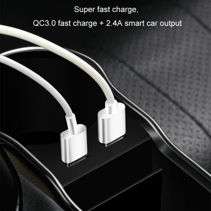 Car Seat Gap Storage Box Multifunctional Mobile Phone USB Charger, Color: QC3.0 Black - Stowing Tidying by buy2fix | Online Shopping UK | buy2fix