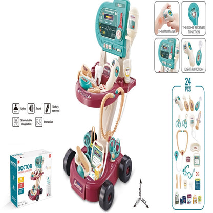 24 In 1 Play House Toy Set Simulation Doctor Cart - Pretend Play Toys by buy2fix | Online Shopping UK | buy2fix