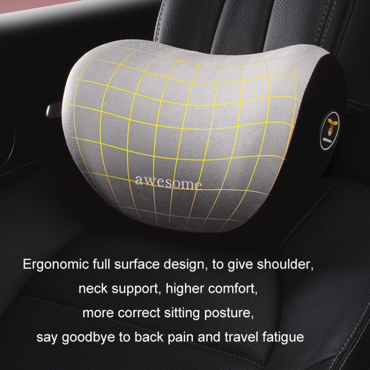 Car Memory Foam Neck Pillow Seat Spine Pillow, Color: Gray Lumbar Support - Seat Accessories by buy2fix | Online Shopping UK | buy2fix