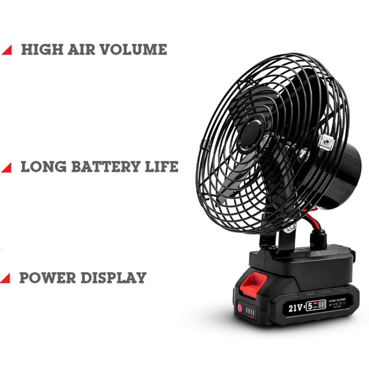 HILDA Portable Powerful Fan Outdoor Hair Dryer, With US Plug Adaptor, Style: 6 inch With 1 Battery(1500mAh) - Electric Fans by HILDA | Online Shopping UK | buy2fix