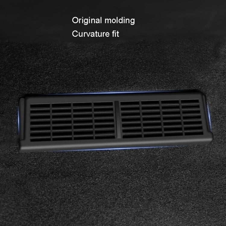 For Tesla Model Y 1pair Car Under-seat Vent Protection Cover Decoration Accessories - Air Conditioning System by buy2fix | Online Shopping UK | buy2fix