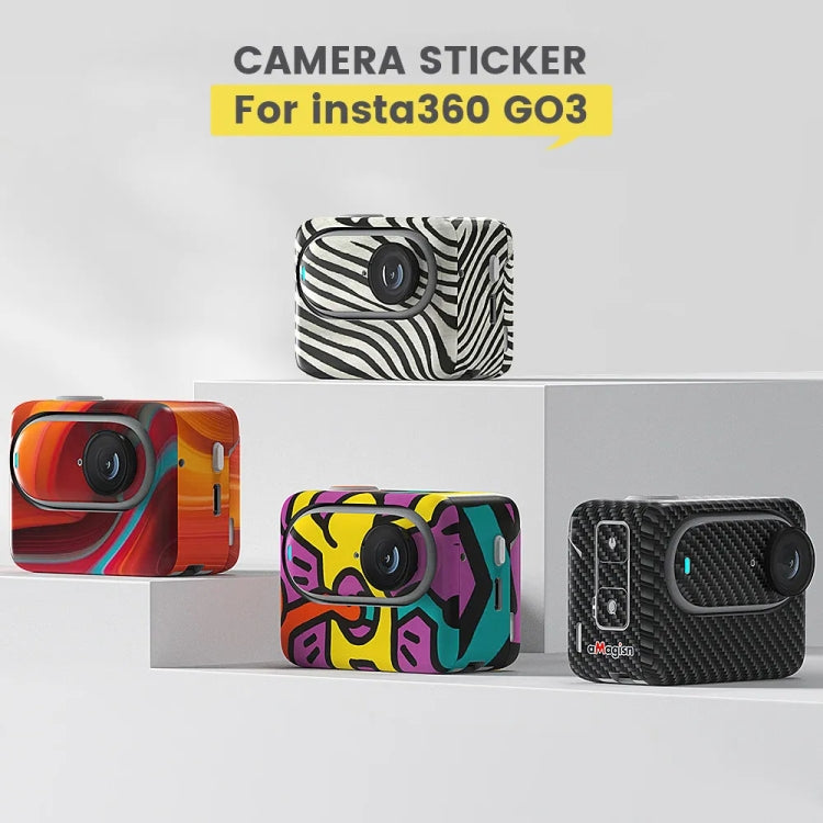 For Insta360 GO 3 AMagisn Body Sticker Protective Film Action Camera Accessories, Style: Painting - Protective Film & Stickers by aMagisn | Online Shopping UK | buy2fix