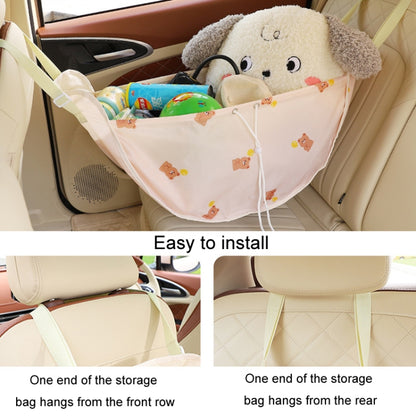 Car Multifunctional Rear Seat Net Pocket Hanging Storage Bag(Black Camellia) - Stowing Tidying by buy2fix | Online Shopping UK | buy2fix