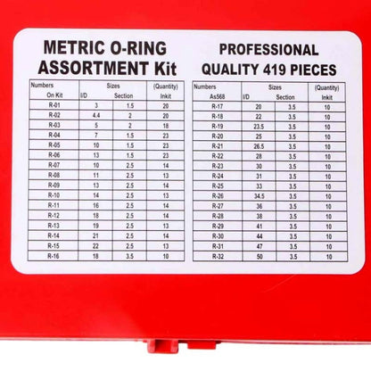 419pcs/set O-Type Nitrile Rubber Sealing Ring Combination - Others by buy2fix | Online Shopping UK | buy2fix