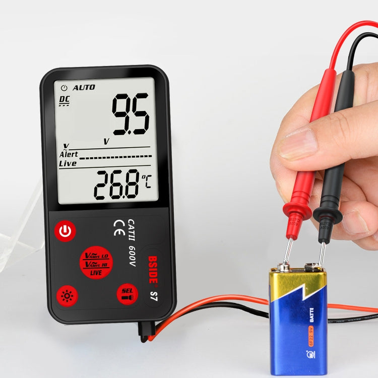 BSIDE ADMS7 Smart Thin Digital Multimeter Counts DC AC Voltmeter, Model: Charging Model With Tool Package - Digital Multimeter by BSIDE | Online Shopping UK | buy2fix