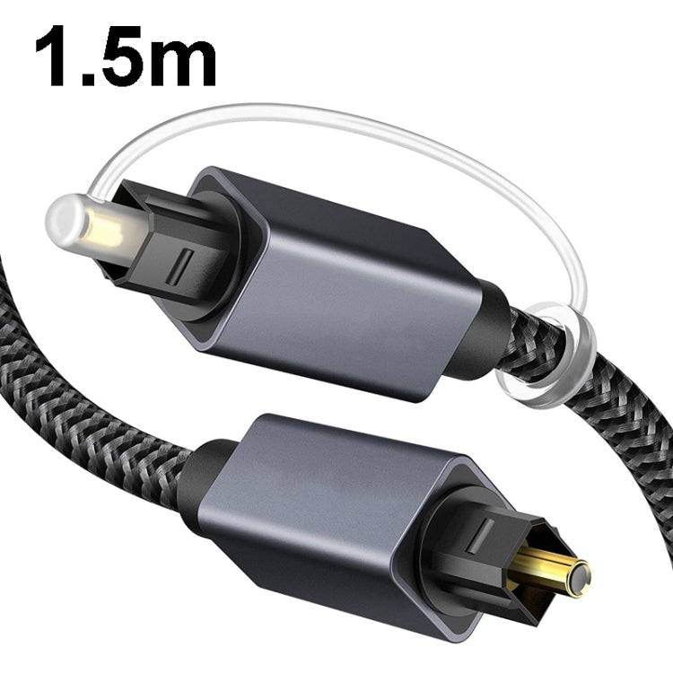 1.5m Digital Optical Audio Output/Input Cable Compatible With SPDIF5.1/7.1 OD5.0MM(Gray) - Audio Optical Cables by buy2fix | Online Shopping UK | buy2fix