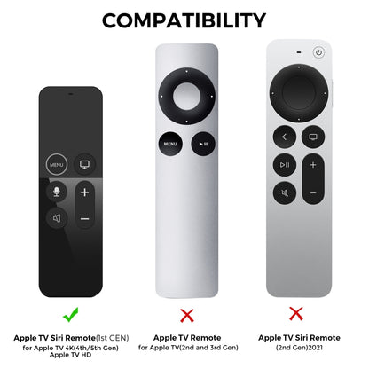 For Apple TV HD / 4K+AirTag AhaStyle PT157 Remote Control Tracker 2 In 1 Silicone Protective Cover(Midnight Blue) - Remote Control Covers by AhaStyle | Online Shopping UK | buy2fix