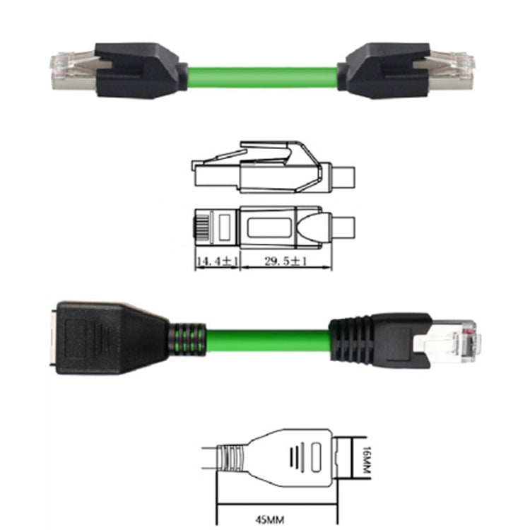 20m CAT6 Double Shielded Gigabit Industrial Cable Vibration-Resistant And Highly Flexible Drag Chain Cable - Lan Cable and Tools by buy2fix | Online Shopping UK | buy2fix