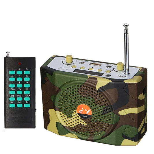 25W  Bluetooth Voice Amplifier Bird Hunting Speaker Supports USB/TF/FM 1000m Remote Control EU Plug(Camouflage) - Midrange Speaker & Frequency Divider by buy2fix | Online Shopping UK | buy2fix