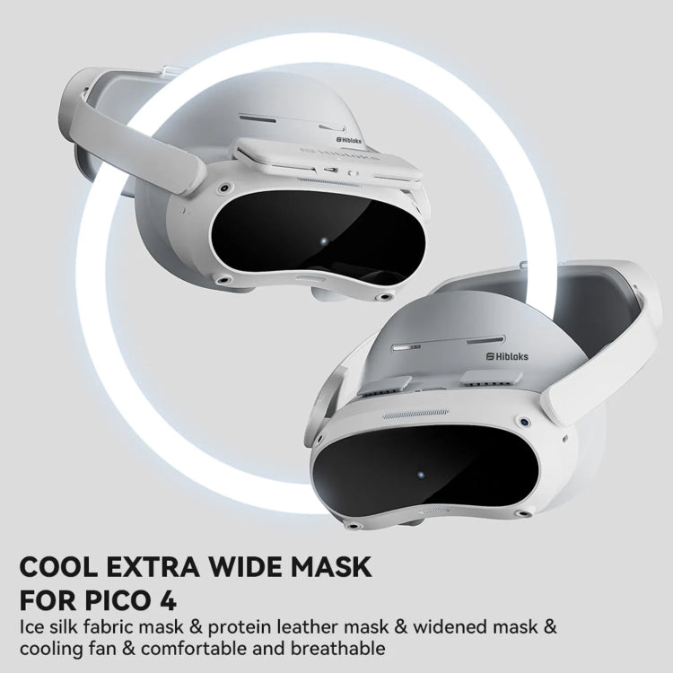 For PICO 4 Hibloks VR Glasses Face Cushion Protector Pad With Fan, Spec: 1pc PU Cotton - VR Accessories by Hibloks | Online Shopping UK | buy2fix