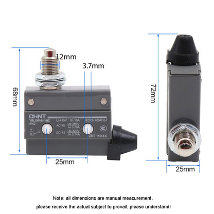 CHNT YBLXW-6/11BZ Self-Resetting Limit Microwave Travel Switches - Switch by CHNT | Online Shopping UK | buy2fix