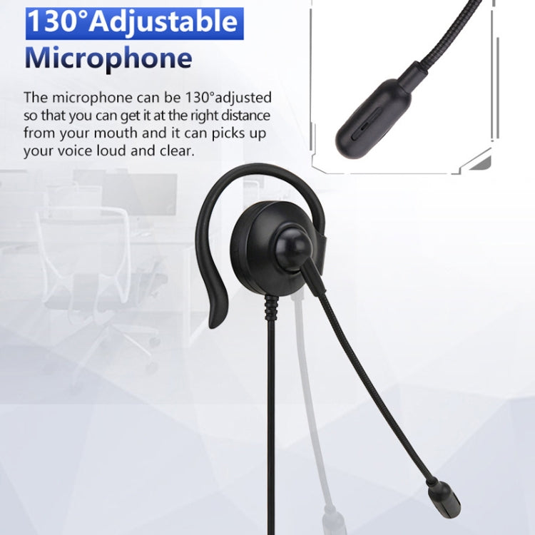 SOYTO SY227 Single-side Operator Ear Hook Headset Corded Computer Headset, Interfaces: Separation USB Wire Control - Microphones & Headsets by SOYTO | Online Shopping UK | buy2fix