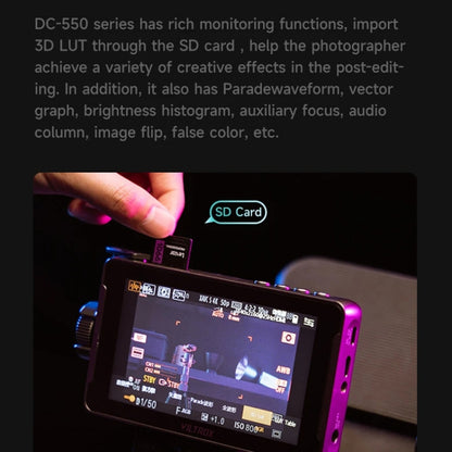 VILTROX DC550 Button Model 5.5 Inch Camera Studio Monitors 4K HDMI 3D LUT Director Monitor - On-camera Monitors by VILTROX | Online Shopping UK | buy2fix