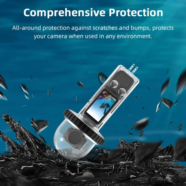 For DJI Osmo Pocket 3 BRDRC 40m Depth Waterproof Case Diving Housing Cover(Transparent Handle) - Case & Bags by BRDRC | Online Shopping UK | buy2fix