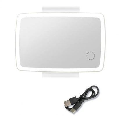 Car Sun Visor LED Light Cosmetic Mirror(White) - Interior Mirrors by buy2fix | Online Shopping UK | buy2fix