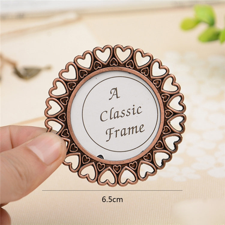 2 PCS Creative Metal Vintage Photo Frame(Love Round) - Home & Garden by buy2fix | Online Shopping UK | buy2fix
