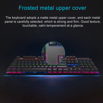 Rapoo V500 PRO Mixed Light 104 Keys Desktop Laptop Computer Game Esports Office Home Typing Wired Mechanical Keyboard(Tea Shaft) - Wired Keyboard by Rapoo | Online Shopping UK | buy2fix