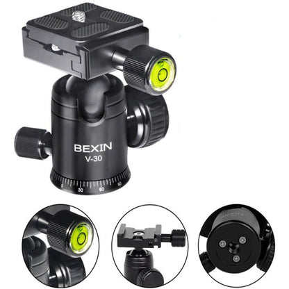 BEXIN 360 Degree Rotation Aluminum Alloy Tripod 30mm Ball Head with Quick Release Plate - Camera Accessories by BEXIN | Online Shopping UK | buy2fix