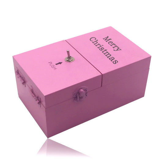 Creative Funny Present Merry Christmas Novel Wooden Anti-stress Toy(Pink) - Fidget Cube by buy2fix | Online Shopping UK | buy2fix