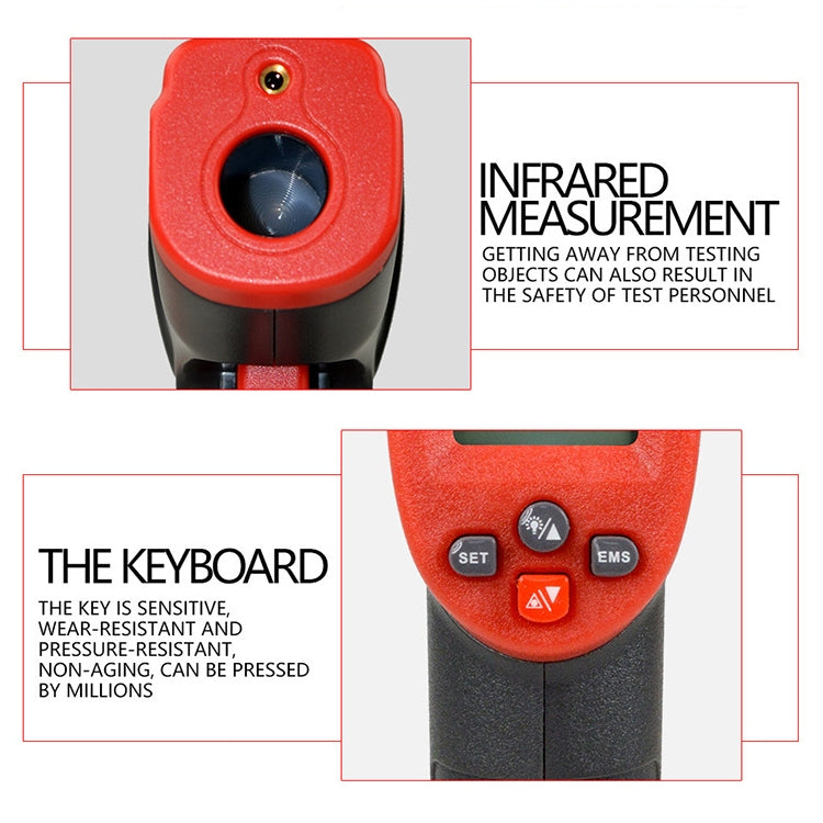 Wintact WT300 -50 Degree C~420 Degree C Handheld Portable Outdoor Non-contact Digital Infrared Thermometer - Thermostat & Thermometer by Wintact | Online Shopping UK | buy2fix