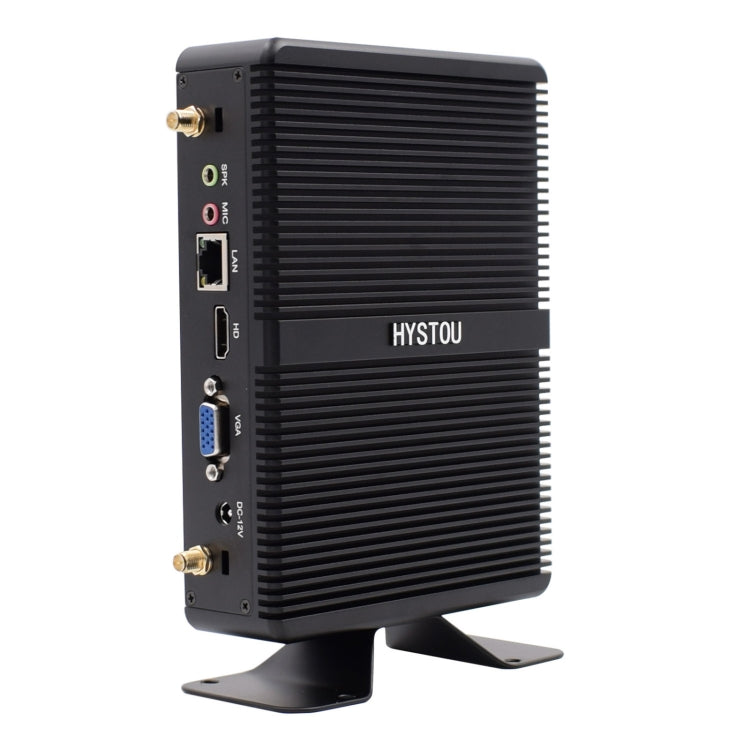 HYSTOU H2 Windows / Linux System Mini PC, Intel Core I5-7267U Dual Core Four Threads up to 3.50GHz, Support mSATA 3.0, 8GB RAM DDR3 + 256GB SSD 500GB HDD (Black) - Windows Mini PCs by HYSTOU | Online Shopping UK | buy2fix