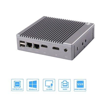 K660S Windows and Linux System Mini PC, Intel Celeron Processor N2840 Quad-Core 1.83- 2.25GHz, 8GB RAM + 128GB SSD, AU Plug - Windows Mini PCs by buy2fix | Online Shopping UK | buy2fix