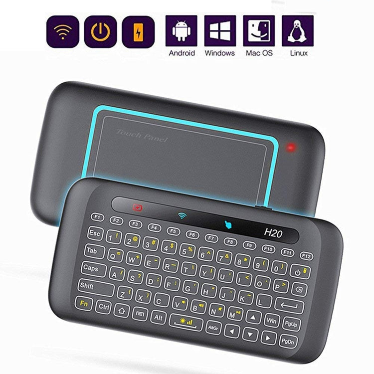 H20 2.4GHz Mini Smart Wireless Multi-Touch Touch Keyboard -  by buy2fix | Online Shopping UK | buy2fix