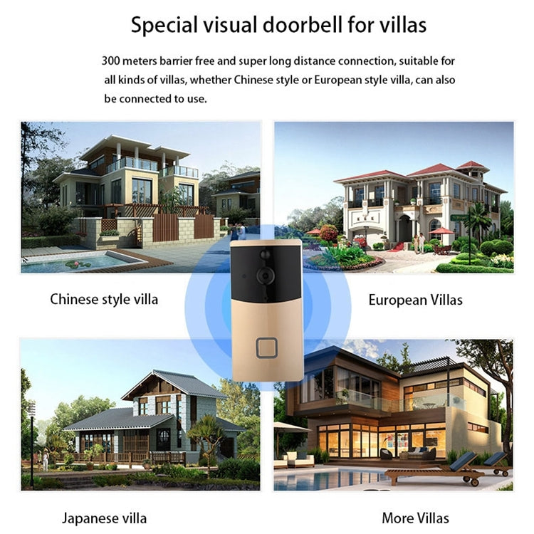 VESAFE Home VS-M2 HD 720P Security Camera Smart WiFi Video Doorbell Intercom, Support TF Card & Night Vision & PIR Detection APP for IOS and Android(Silver) - Security by buy2fix | Online Shopping UK | buy2fix