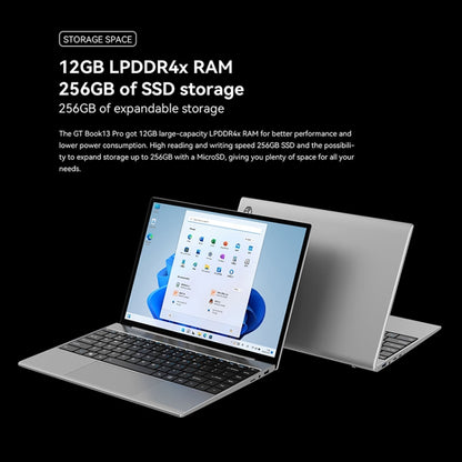 ALLDOCUBE GTBook 13 Pro Laptop, 13.5 inch, 12GB+256GB, Windows 11 Intel Celeron N5100 Quad Core, Support TF Card & Bluetooth & Dual Band WiFi(Silver) - Others by ALLDOCUBE | Online Shopping UK | buy2fix