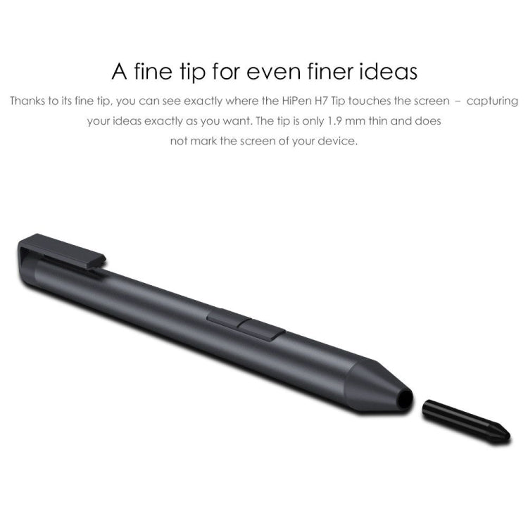 CHUWI HiPen H7 4096 Pressure Levels Sensitivity Metal Body Stylus Pen for Surpad / UBOOK X / Ubook Pro / New UBOOK / New Hi10 X / Hi10 XR / Hi10 Go (WMC0436, WMC0389, WMC0273, WMC0372, WMC0374, WMC7273, WMC0409, WMC1410)(Dark Gray) - Stylus Pen by CHUWI | Online Shopping UK | buy2fix