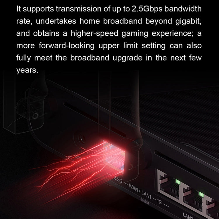 Original Xiaomi Redmi AX5400 WiFi 6 Gaming Router 160MHz 4K QAM, US Plug(Black) -  by Xiaomi | Online Shopping UK | buy2fix