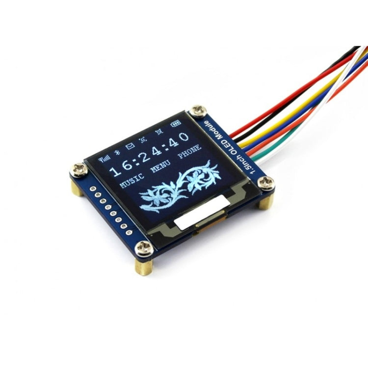 Waveshare General 1.5 inch 128x128 OLED Display Module, SPI/I2C interface - Modules Expansions Accessories by Waveshare | Online Shopping UK | buy2fix