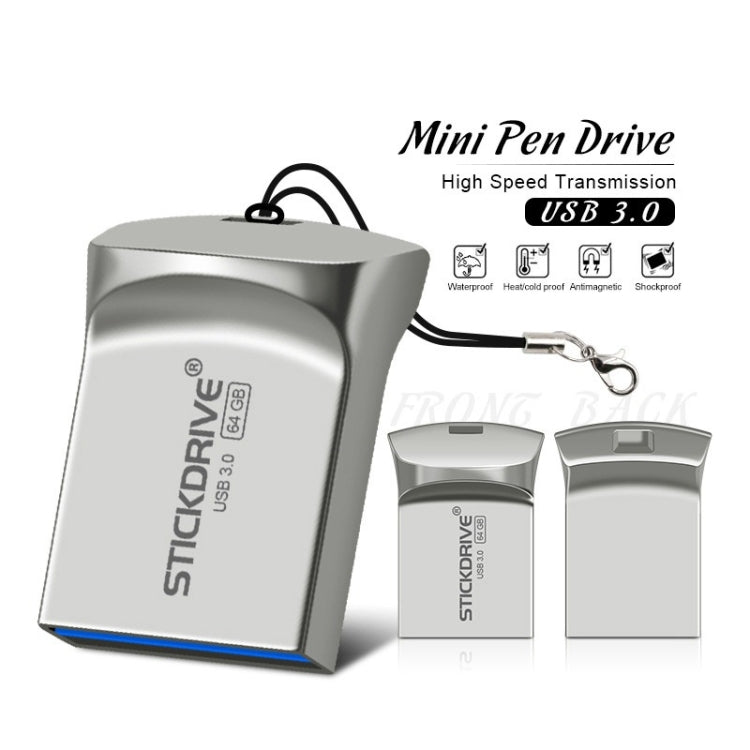 STICKDRIVE 128GB USB 3.0 High Speed Creative Metal U Disk - Computer & Networking by STICKDRIVE | Online Shopping UK | buy2fix