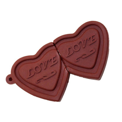 MicroDrive 8GB USB 2.0 Creative Heart Chocolate U Disk - USB Flash Drives by MicroDrive | Online Shopping UK | buy2fix