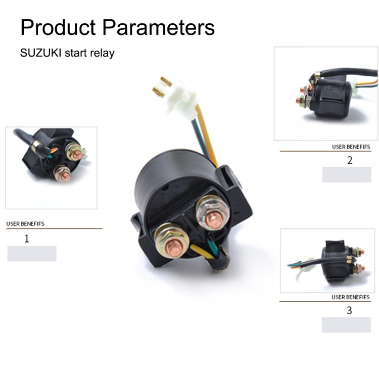 For Suzuki Start Relay Motorcycle Start Relay Suzuki DR 250 - Electrical System by buy2fix | Online Shopping UK | buy2fix